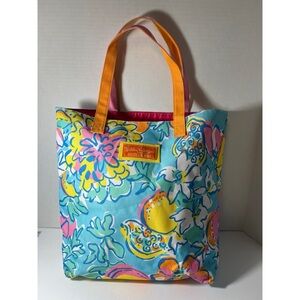 Lily Pulitzer by Estee lauder Floral Tote Bag
